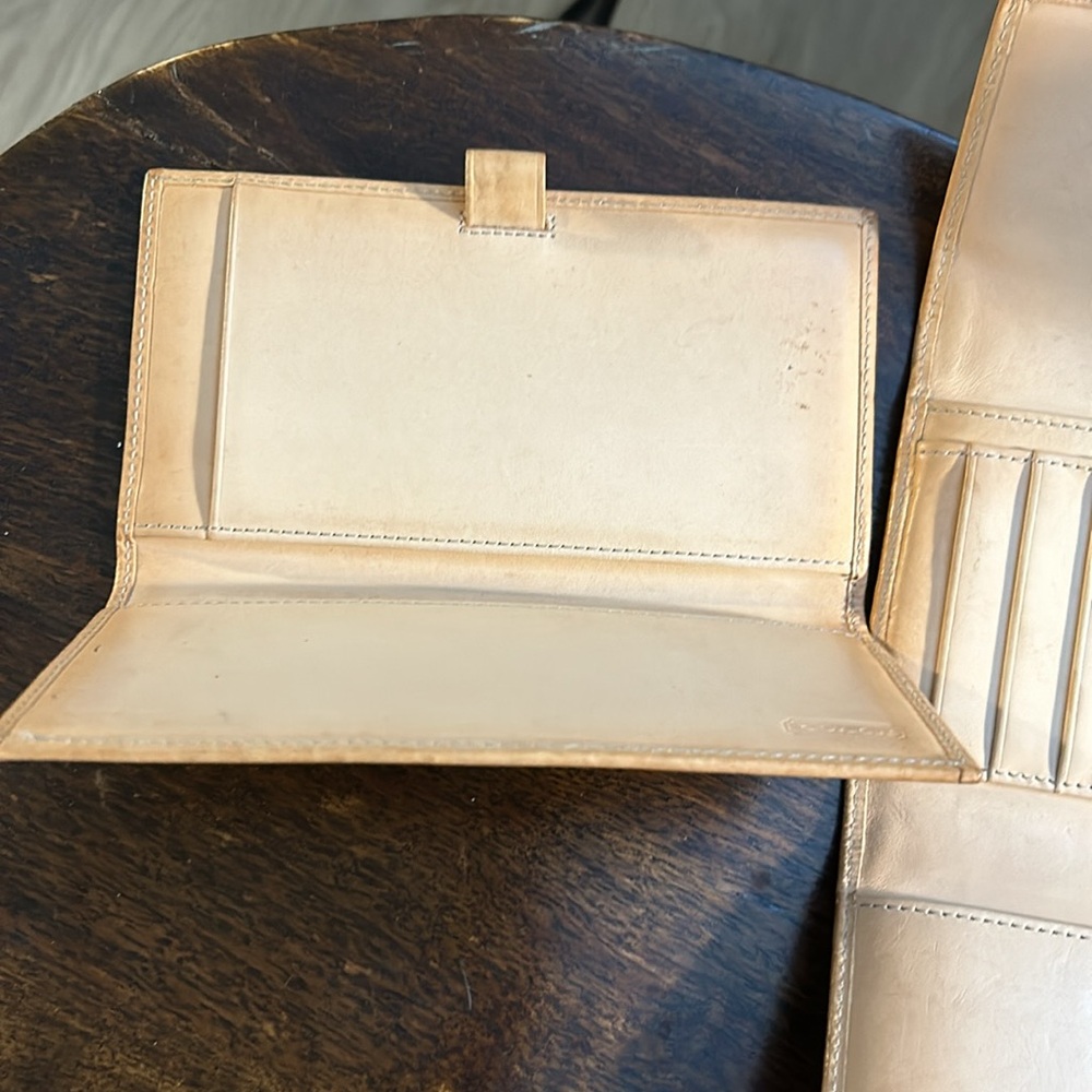 Coach Wallet With Check Book Removable Cover View 4